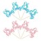 36Pcs Oh Baby Cupcake Toppers Pink Blue Bow Glitter Baby Shower Gender Reveal Cupcake Picks for Boy or Girl Theme Baby Shower Kids Birthday Party Cake Decorations Supplies